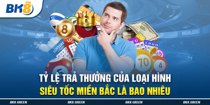 Tỷ lệ trả thưởng của loại hình Siêu Tốc Miền Bắc là bao nhiêu