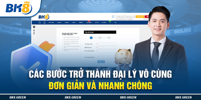 Các bước trở thành đại lý vô cùng đơn giản và nhanh chóng